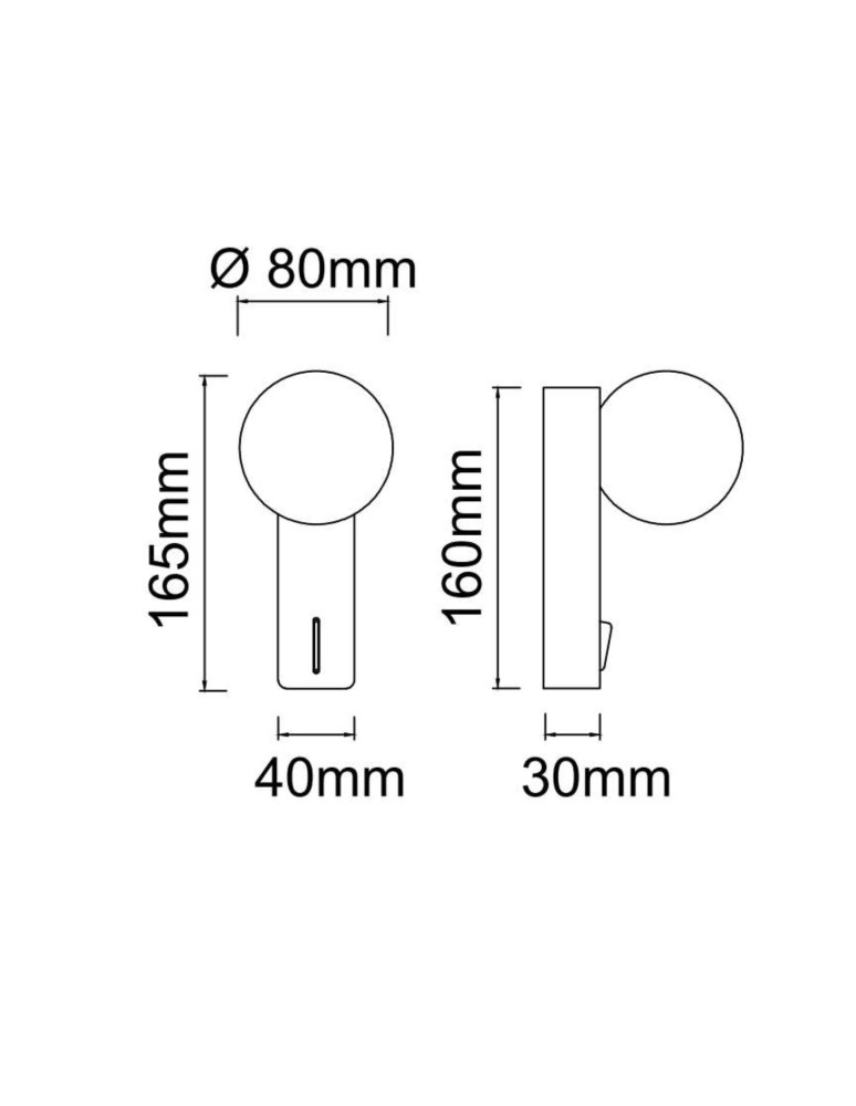 Bathroom wall lamps - Open Design Highlights Boletta Parette Nero IP44 Pendant 1xG9 Max 8W LED 230V White Opal|Black OR85556 - product kolory-swiatla.pl 5