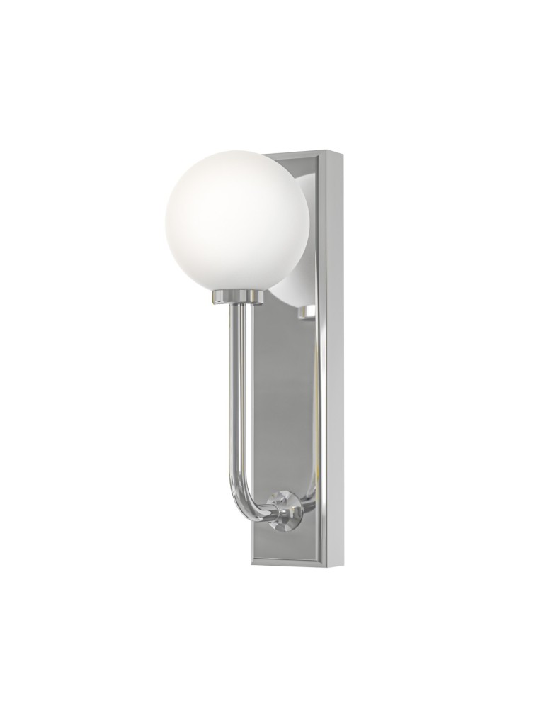 Bathroom wall lamps - Open Design Highlights Ero Parette Cromo IP44 Wall lamp 1xG9 Max 9W LED 230V White Opal|Chrome OR85594 - product kolory-swiatla.pl 4