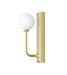 Open Design Highlights Ero Parette Old Gold IP44 Kinkiet 1xG9 Max 9W LED 230V Biały Opal|Złoto Satynowe OR85600