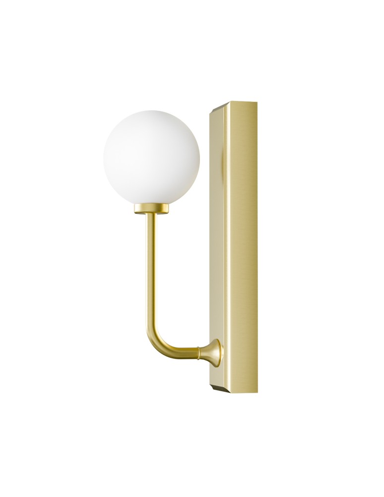 Open Design Highlights Ero Parette Old Gold IP44 Kinkiet 1xG9 Max 9W LED 230V Biały Opal|Złoto Satynowe OR85600