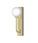 Bathroom wall lamps - Open Design Highlights Ero Parette Old Gold IP44 Wall lamp 1xG9 Max 9W LED 230V White Opal|Satin Gold OR85600 - product 3