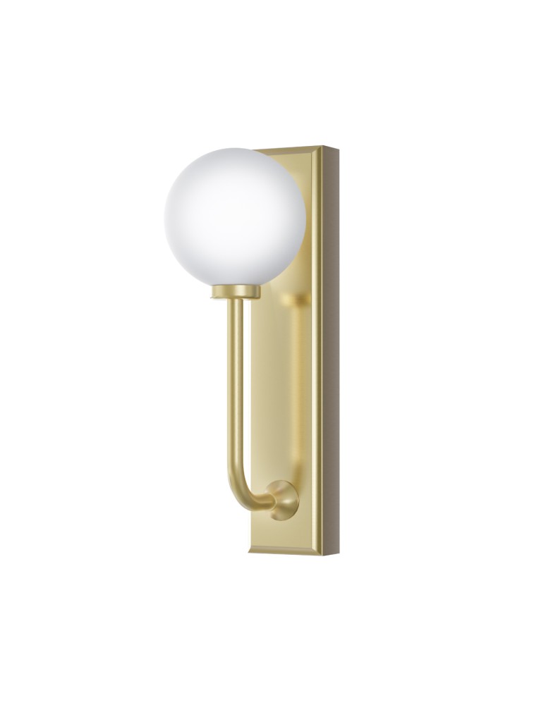 Bathroom wall lamps - Open Design Highlights Ero Parette Old Gold IP44 Wall lamp 1xG9 Max 9W LED 230V White Opal|Satin Gold OR85600 - product kolory-swiatla.pl 3