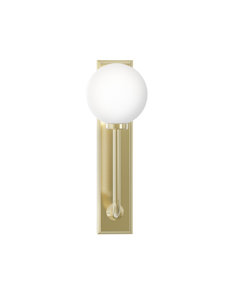 Bathroom wall lamps - Open Design Highlights Ero Parette Old Gold IP44 Wall lamp 1xG9 Max 9W LED 230V White Opal|Satin Gold OR85600 - product kolory-swiatla.pl 4