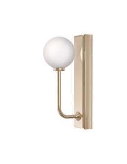 Open Design Highlights Ero Parette Gold IP44 Kinkiet 1xG9 Max 9W LED 230V Biały Opal|Złoto OR85617