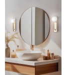 Open Design Highlights Ero Parette Gold IP44 Kinkiet 1xG9 Max 9W LED 230V Biały Opal|Złoto OR85617