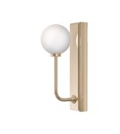 Bathroom wall lamps - Open Design Highlights Ero Parette Gold IP44 Wall lamp 1xG9 Max 9W LED 230V White Opal|Gold OR85617 - product 3