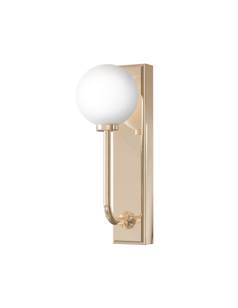 Bathroom wall lamps - Open Design Highlights Ero Parette Gold IP44 Wall lamp 1xG9 Max 9W LED 230V White Opal|Gold OR85617 - product kolory-swiatla.pl 4