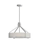 Hampton style pendant lamps - Open Design Highlights Doretto Satin Nickel 50 Pendant 3xE27 Max 15W LED 230V Cream White|Matte White|Satin Nickel OR85 - product 1