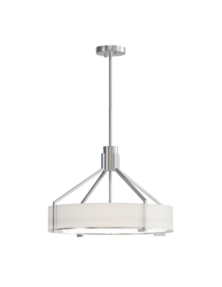 Hampton style pendant lamps - Open Design Highlights Doretto Satin Nickel 50 Pendant 3xE27 Max 15W LED 230V Cream White|Matte White|Satin Nickel OR85 - product kolory-swiatla.pl 2