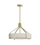 Hampton style pendant lamps - Open Design Highlights Doretto Old Gold 50 Pendant 3xE27 Max 15W LED 230V Cream White|Matte White|Satin Gold OR85631 - product 1
