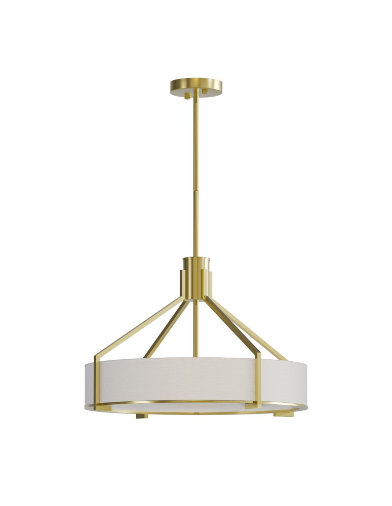 Hampton style pendant lamps - Open Design Highlights Doretto Old Gold 50 Pendant 3xE27 Max 15W LED 230V Cream White|Matte White|Satin Gold OR85631 - product kolory-swiatla.pl 1