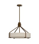 Hampton style pendant lamps - Open Design Highlights Doretto Chocco 50 Pendant 3xE27 Max 15W LED 230V Cream White|Matte White|Satin Gold OR85648 - product 1