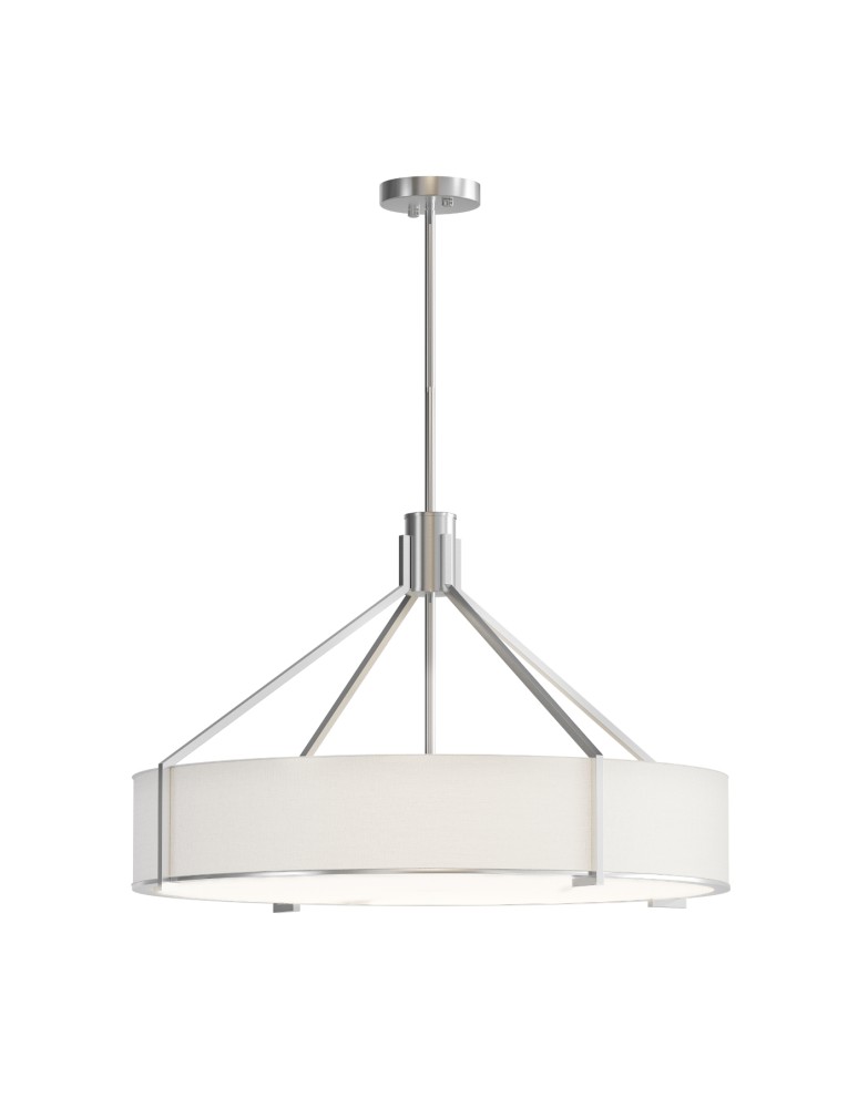 Hampton style pendant lamps - Open Design Highlights Doretto Satin Nickel 70 Pendant 6xE27 Max 15W LED 230V Cream White|Matte White|Satin Nickel OR85 - product kolory-swiatla.pl 2