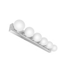 Bathroom wall lamps - Open Design Highlights Merino Parette Cromo 60 IP44 Wall lamp 6xG9 Max 8W LED 230V White Opal|Chrome OR85693 - product 1