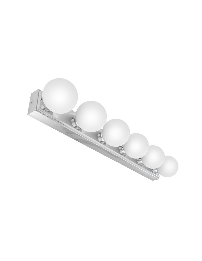 Bathroom wall lamps - Open Design Highlights Merino Parette Cromo 60 IP44 Wall lamp 6xG9 Max 8W LED 230V White Opal|Chrome OR85693 - product kolory-swiatla.pl 1
