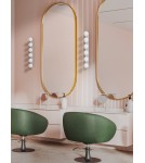Bathroom wall lamps - Open Design Highlights Merino Parette Cromo 60 IP44 Wall lamp 6xG9 Max 8W LED 230V White Opal|Chrome OR85693 - product 2