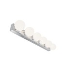 Bathroom wall lamps - Open Design Highlights Merino Parette Cromo 60 IP44 Wall lamp 6xG9 Max 8W LED 230V White Opal|Chrome OR85693 - product 4