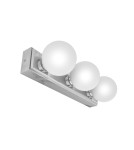 Open Design Highlights Merino Parette Cromo 30 IP44 Kinkiet 3XG9 Max 8W LED 230V Biały Opal|Chrom OR85709