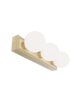 Open Design Highlights Merino Parette Old Gold 30 IP44 Wall lamp 3XG9 Max 8W LED 230V White Opal|Satin Gold OR85716