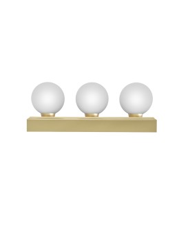 Open Design Highlights Merino Parette Old Gold 30 IP44 Wall lamp 3XG9 Max 8W LED 230V White Opal|Satin Gold OR85716 - product 2