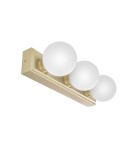 Bathroom wall lamps - Open Design Highlights Merino Parette Old Gold 30 IP44 Wall lamp 3XG9 Max 8W LED 230V White Opal|Satin Gold OR85716 - product 4