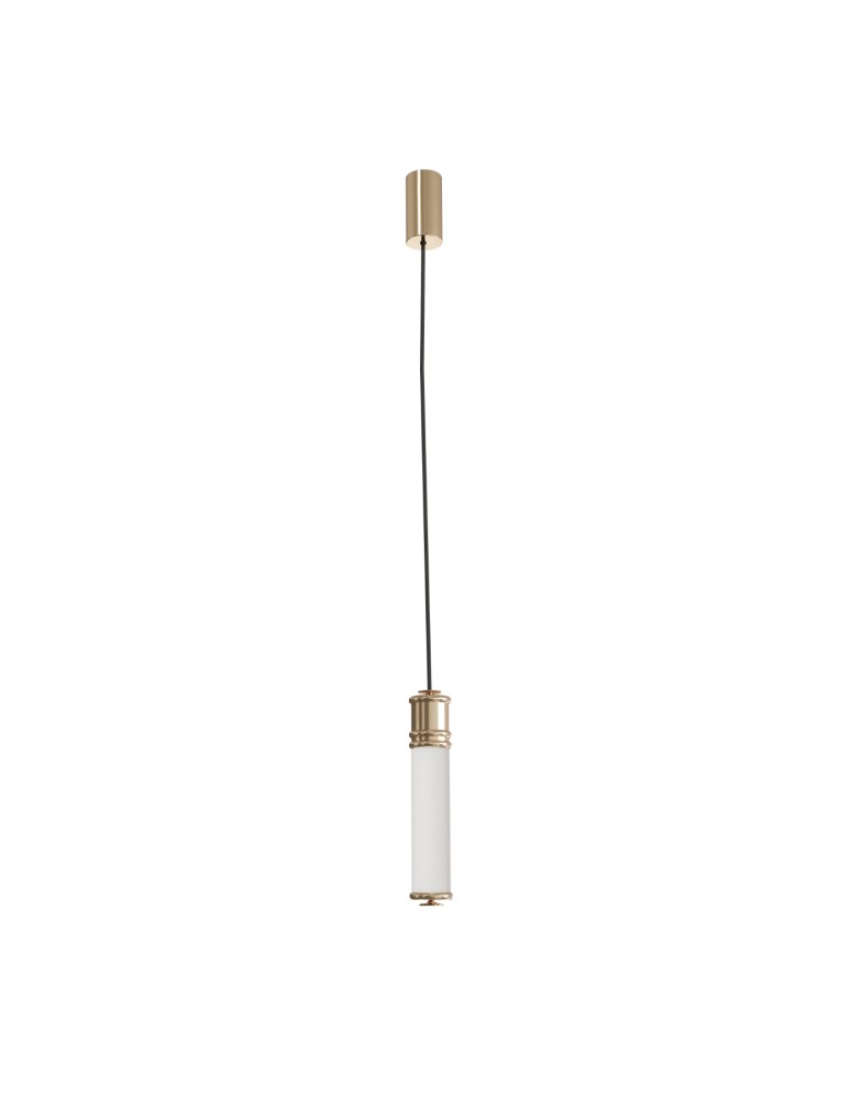 Hampton style pendant lamps - Open Design Highlights Omi I Gold Pendant 1x10W 230V 3000K 1265lm White Opal|Gold OR85723 - product kolory-swiatla.pl 1