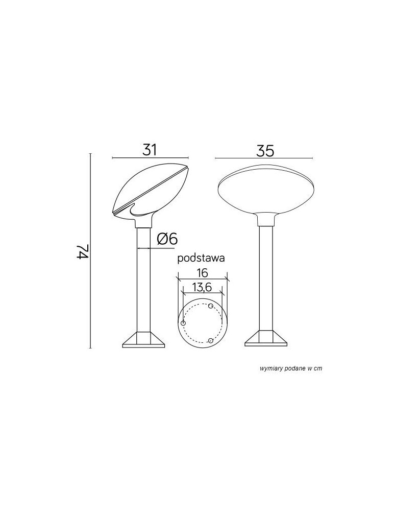 Standing garden lamps - SU-MA Tao TAO 3 74 cm Standing - product kolory-swiatla.pl 4