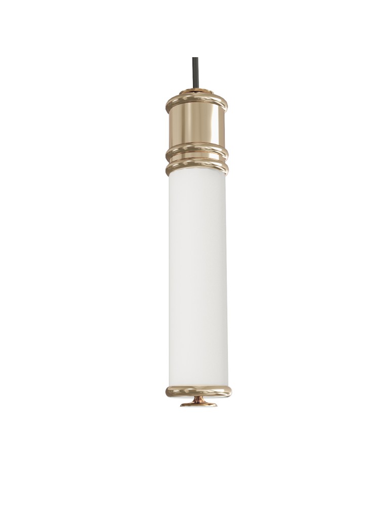Hampton style pendant lamps - Open Design Highlights Omi I Gold Pendant 1x10W 230V 3000K 1265lm White Opal|Gold OR85723 - product kolory-swiatla.pl 3