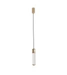 Hampton style pendant lamps - Open Design Highlights Omi I Gold Pendant 1x10W 230V 3000K 1265lm White Opal|Gold OR85723 - product 6