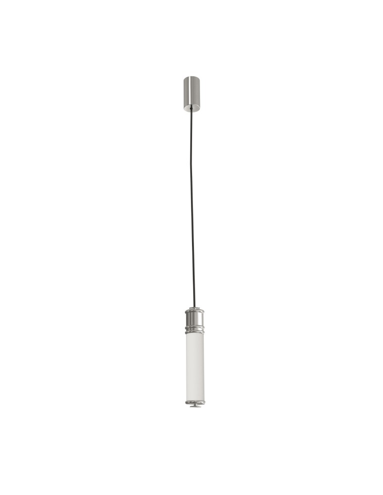 Hampton style pendant lamps - Open Design Highlights Omi I Cromo Pendant 1x10W 230V 3000K 1265lm White Opal|Chrome OR85730 - product kolory-swiatla.pl 1
