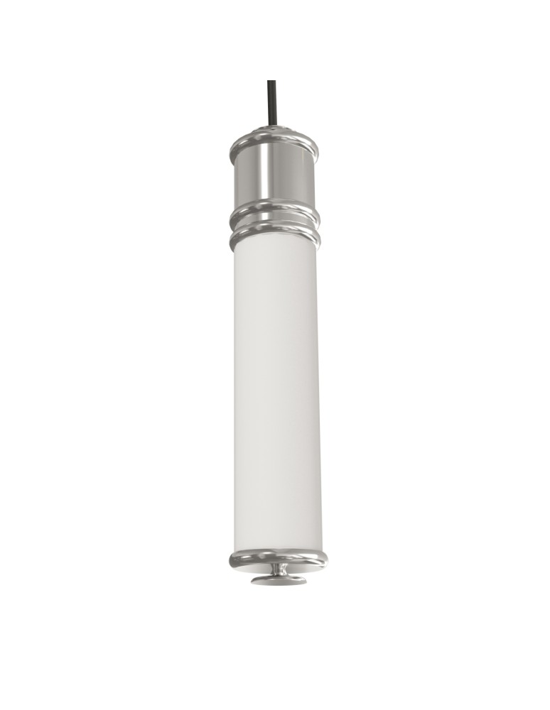 Hampton style pendant lamps - Open Design Highlights Omi I Cromo Pendant 1x10W 230V 3000K 1265lm White Opal|Chrome OR85730 - product kolory-swiatla.pl 2