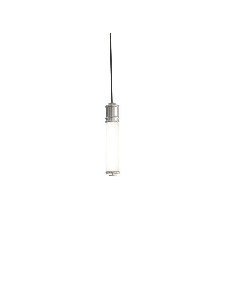 Hampton style pendant lamps - Open Design Highlights Omi I Cromo Pendant 1x10W 230V 3000K 1265lm White Opal|Chrome OR85730 - product kolory-swiatla.pl 3