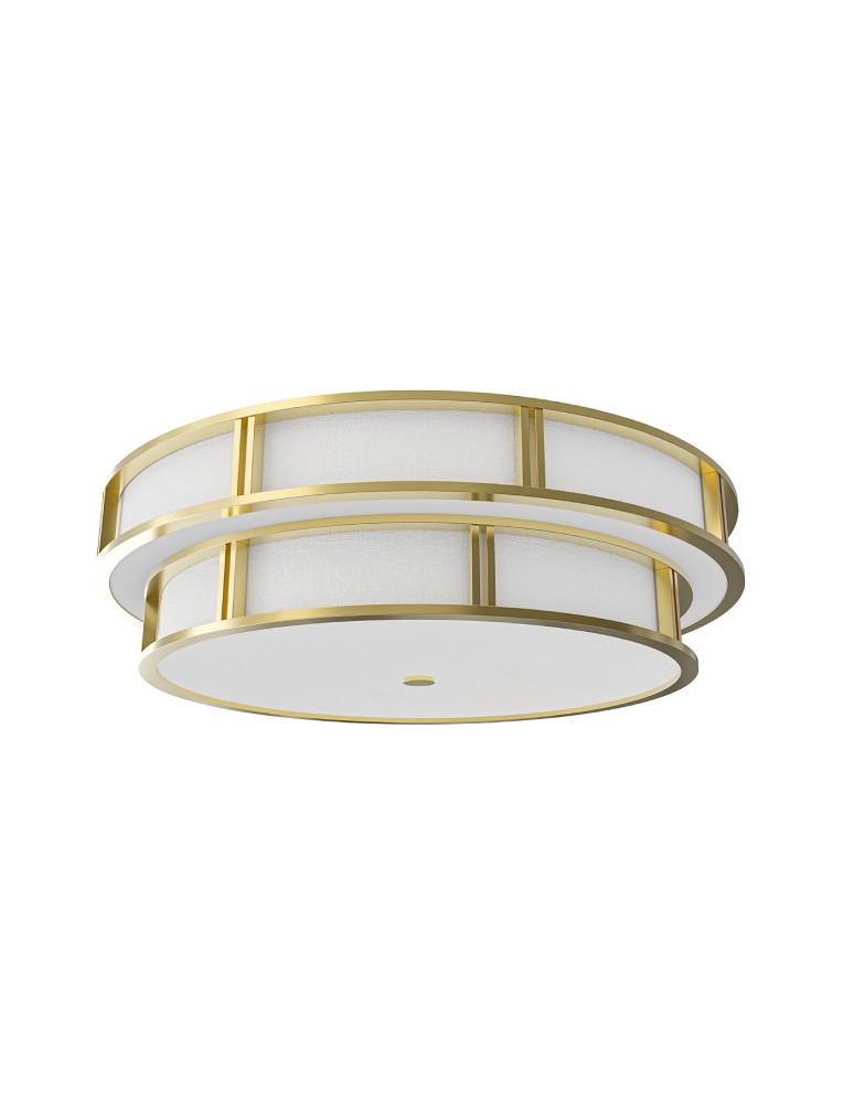 Hampton ceiling lamps - Open Design Highlights Piano PL Old Gold 80 Plafond/ Ceiling Light 6xE27 Max 15W LED 230V Cream White|Matte White|Gold Sat. - product kolory-swiatla.pl 1