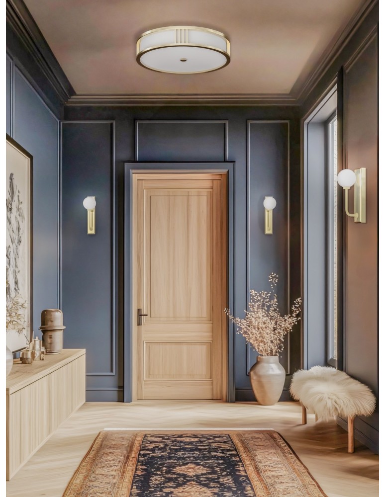 Hampton ceiling lamps - Open Design Highlights Sandro PL Old Gold 50 Plafond/ Ceiling Light 4xE14 Max 12W LED 230V Cream White|Matte White|Gold Sa. - product kolory-swiatla.pl 2
