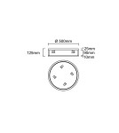 Open Design Highlights Sandro PL Old Gold 50 Plafon/Lampa Sufitowa 4xE14 Max 12W LED 230V Biały Kremowy|Biały Matowy|Złoto Sa Open Design Highlights Sandro PL Old Gold 50 Plafon/Lampa Sufitowa 4xE14 Max 12W LED 230V Biały Kremowy|Biały Matowy|Złoto Sa