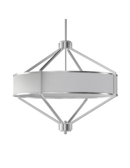 Open Design Highlights Zundo Satin Nickel 60 Pendant 4xE27 Max 15W LED 230V Cream White|Matte White|Satin Nickel OR85 - product 2