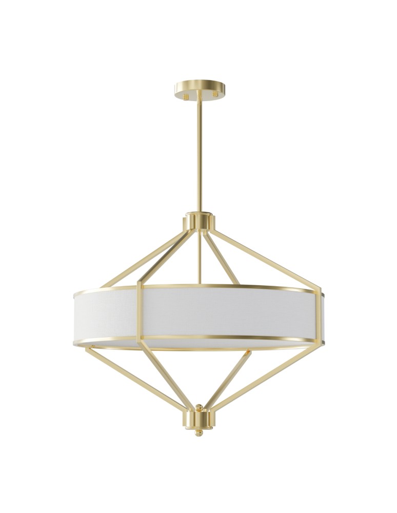 Hampton style pendant lamps - Open Design Highlights Zundo Old Gold 60 Pendant 4xE27 Max 15W LED 230V Cream White|Matte White|Satin Gold OR85839 - product kolory-swiatla.pl 1