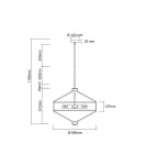 Open Design Highlights Zundo Old Gold 60 Wisząca 4xE27 Max 15W LED 230V Biały Kremowy|Biały Matowy|Złoto Satynowe OR85839