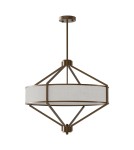 Hampton style pendant lamps - Open Design Highlights Zundo Chocco 60 Pendant 4xE27 Max 15W LED 230V Matte White|Dark Brown|Natural Beige OR85846 - product 1
