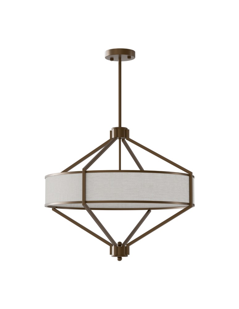 Hampton style pendant lamps - Open Design Highlights Zundo Chocco 60 Pendant 4xE27 Max 15W LED 230V Matte White|Dark Brown|Natural Beige OR85846 - product kolory-swiatla.pl 1
