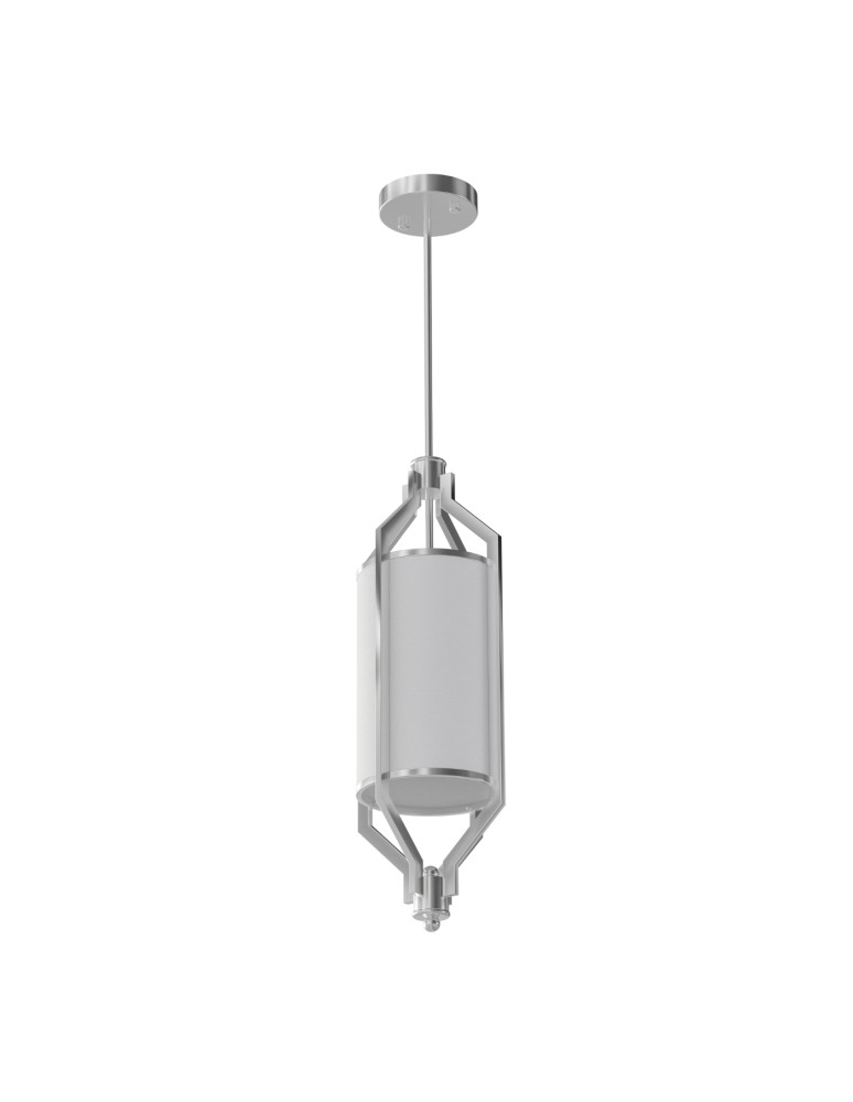 Hampton style pendant lamps - Open Design Highlights Zundo Satin Nickel 20 Pendant 1xE27 Max 15W LED 230V Cream White|Matte White|Satin Nickel OR8585 - product kolory-swiatla.pl 4