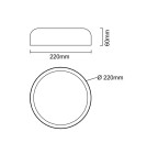 LED ceiling lamps - Open Design Highlights Cedrone PL Nero 22 CCT Plafond/ Ceiling Light White|Black OR85921 - product 5