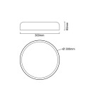 LED ceiling lamps - Open Design Highlights Cedrone PL Toupe 30 CCT Plafond/ Ceiling Light White|Toupe OR85969. - product 5