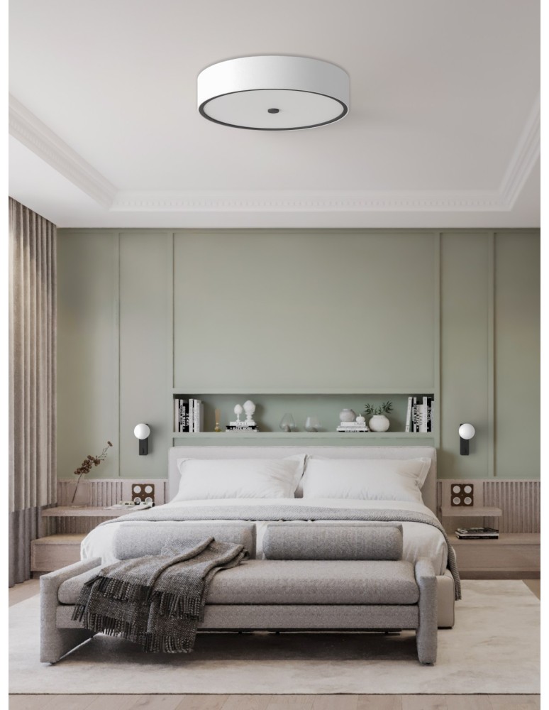 Open Design Highlights Zalindro PL Nero 74 Plafon/Lampa Sufitowa 6xE27 Max 15W LED 230V Biały Kremowy|Biały Matowy|Czarny OR86