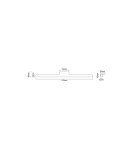 Bathroom wall lamps - Open Design Highlights Luce Parette Nero 92 CCT IP44 Wall lamp 12W LED 3000K / 4500K / 6500K 230V 1656lm White|Black OR86164 - product 4