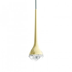 Open Design Highlights Crima Old Gold Wisząca 6W LED 3000K 230V 529lm Transparentny|Złoto Satynowe OR86171