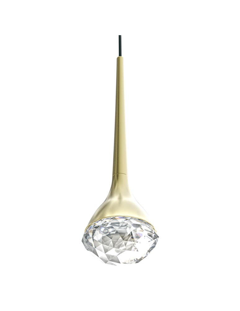 Single pendant lamps - Open Design Highlights Crima Old Gold Pendant 6W LED 3000K 230V 529lm Transparent|Satin Gold OR86171 - product kolory-swiatla.pl 2
