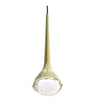 Single pendant lamps - Open Design Highlights Crima Old Gold Pendant 6W LED 3000K 230V 529lm Transparent|Satin Gold OR86171 - product 3