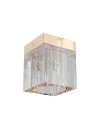 Open Design Highlights Cubo Claro Gold Plafon/Lampa Sufitowa 1xG9 Max 9W LED 230V Transparentny|Złoto OR86188