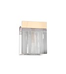 Open Design Highlights Cubo Claro Gold Plafon/Lampa Sufitowa 1xG9 Max 9W LED 230V Transparentny|Złoto OR86188